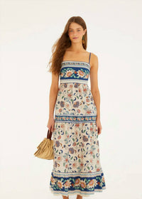 Farm Rio - Floral Delhi Tapestry Midi Dress