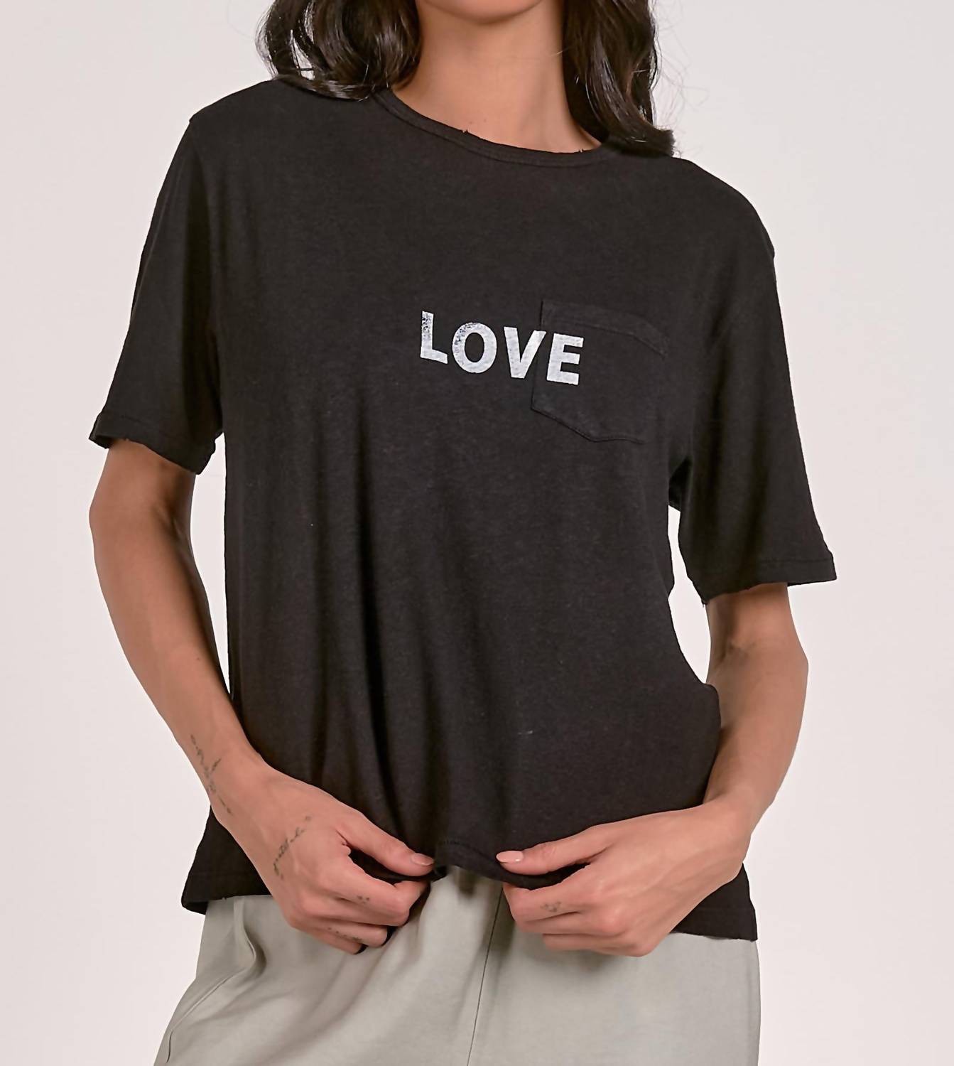 ELAN Love T-Shirt in black - women's t-shirt - alternate view