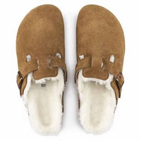 BIRKENSTOCK Unisex - Boston Suede Leather Shearling Clog in mink - item