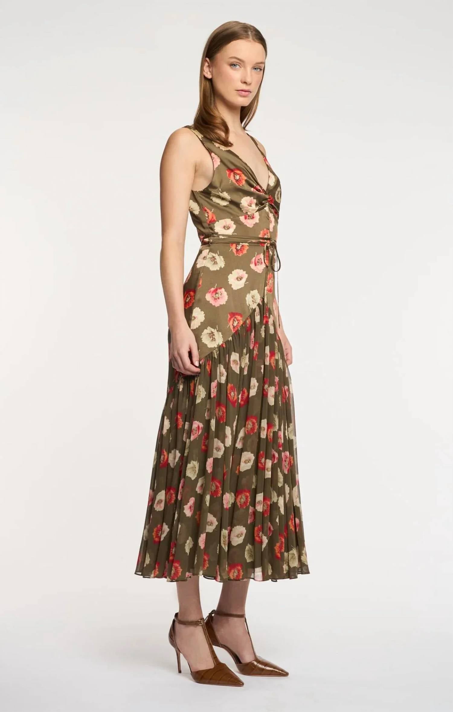 Cinq A Sept - Floating Poppies Makaila Dress