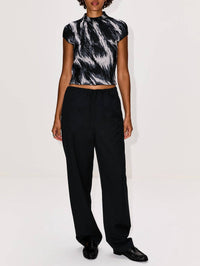 Givenchy - Short Sleeve Crop Top