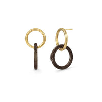 Gold & Honey - Women's Double Drop Lucite Earrings