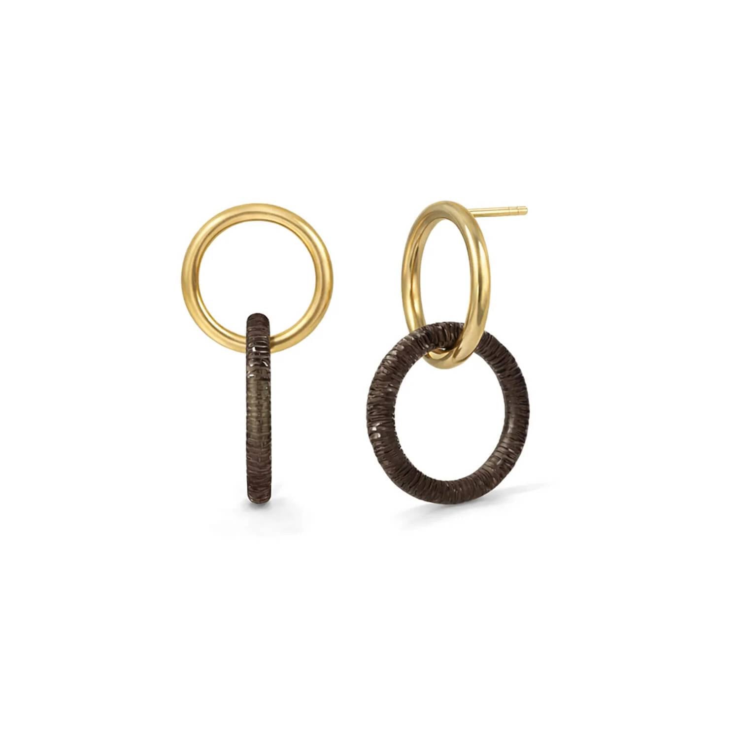 Gold & Honey - Women's Double Drop Lucite Earrings