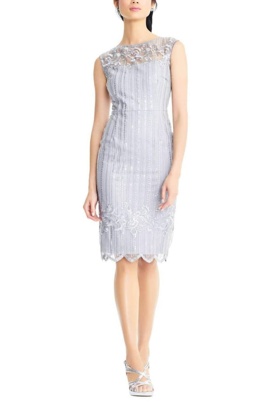 Adrianna Papell - Sequin Embroidery Short Party Dress