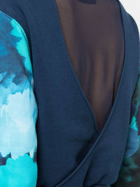 Marchesa Athleisure - Wilma Long Sleeve Printed Sweatshirt