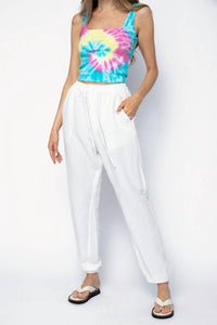 Nsf - Mira Square Neck Crop Tank
