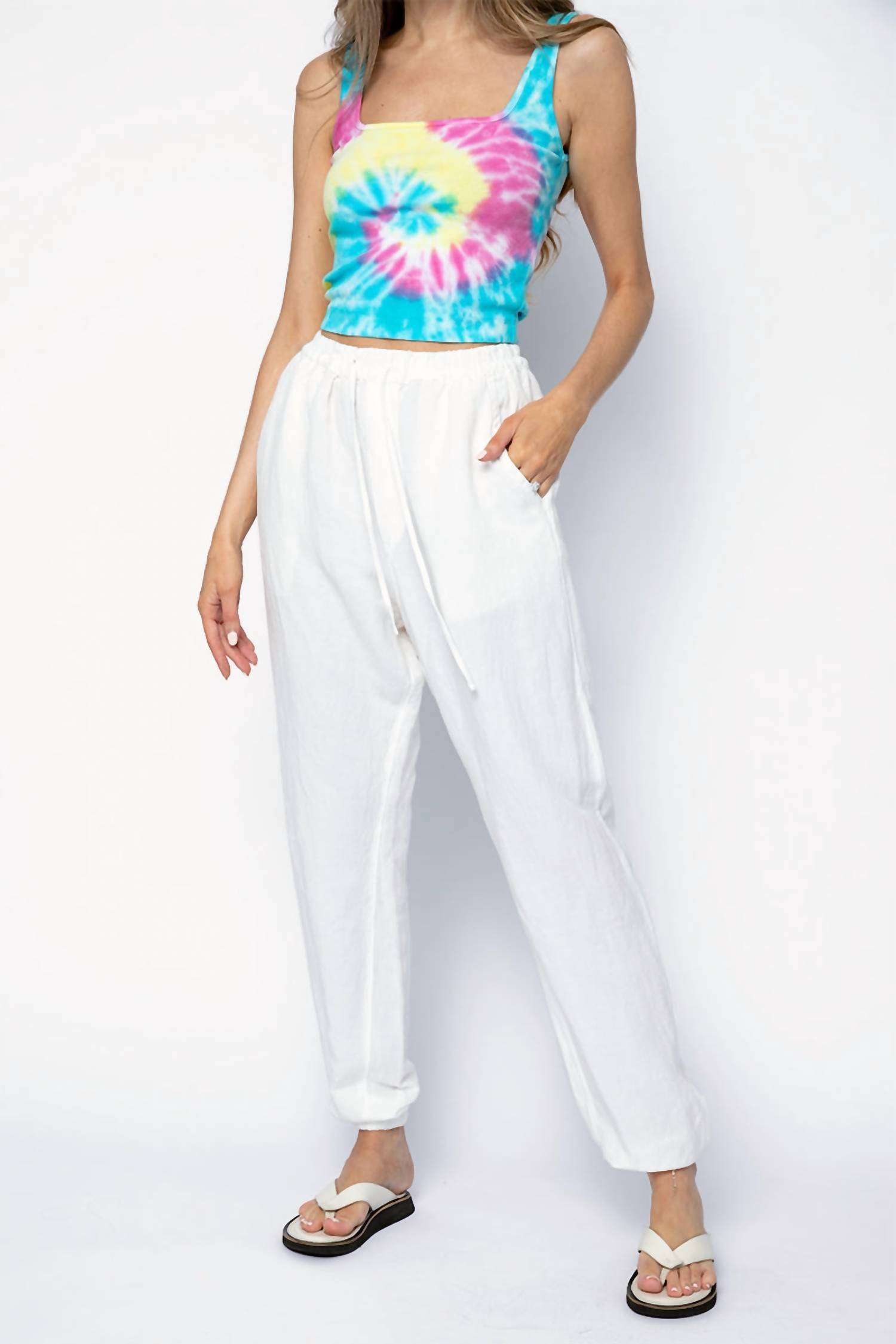 Nsf - Mira Square Neck Crop Tank