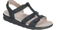 SAS Women's Sorrento Sandal in nero - women's sandal