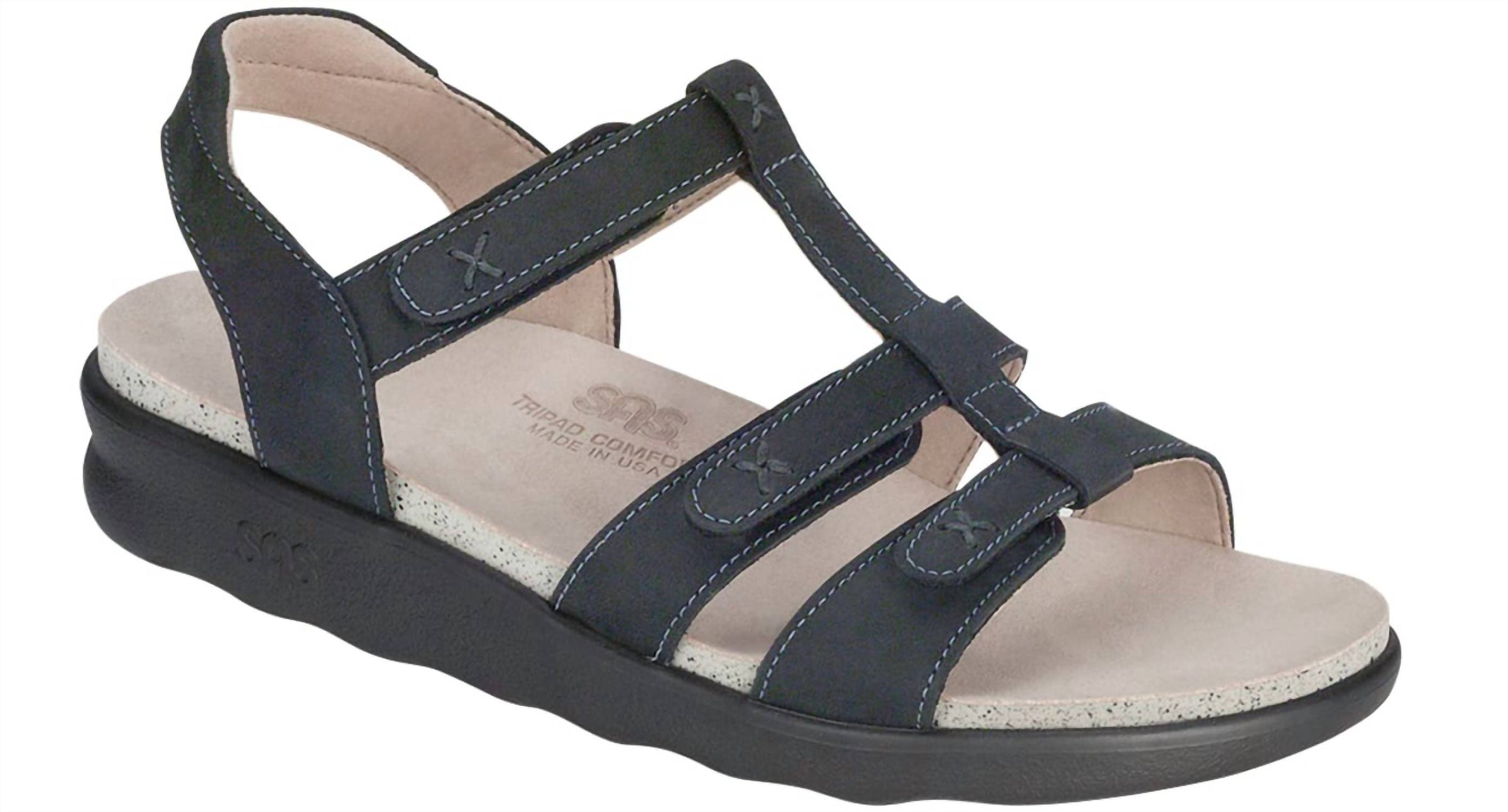 SAS Women's Sorrento Sandal in nero - women's sandal