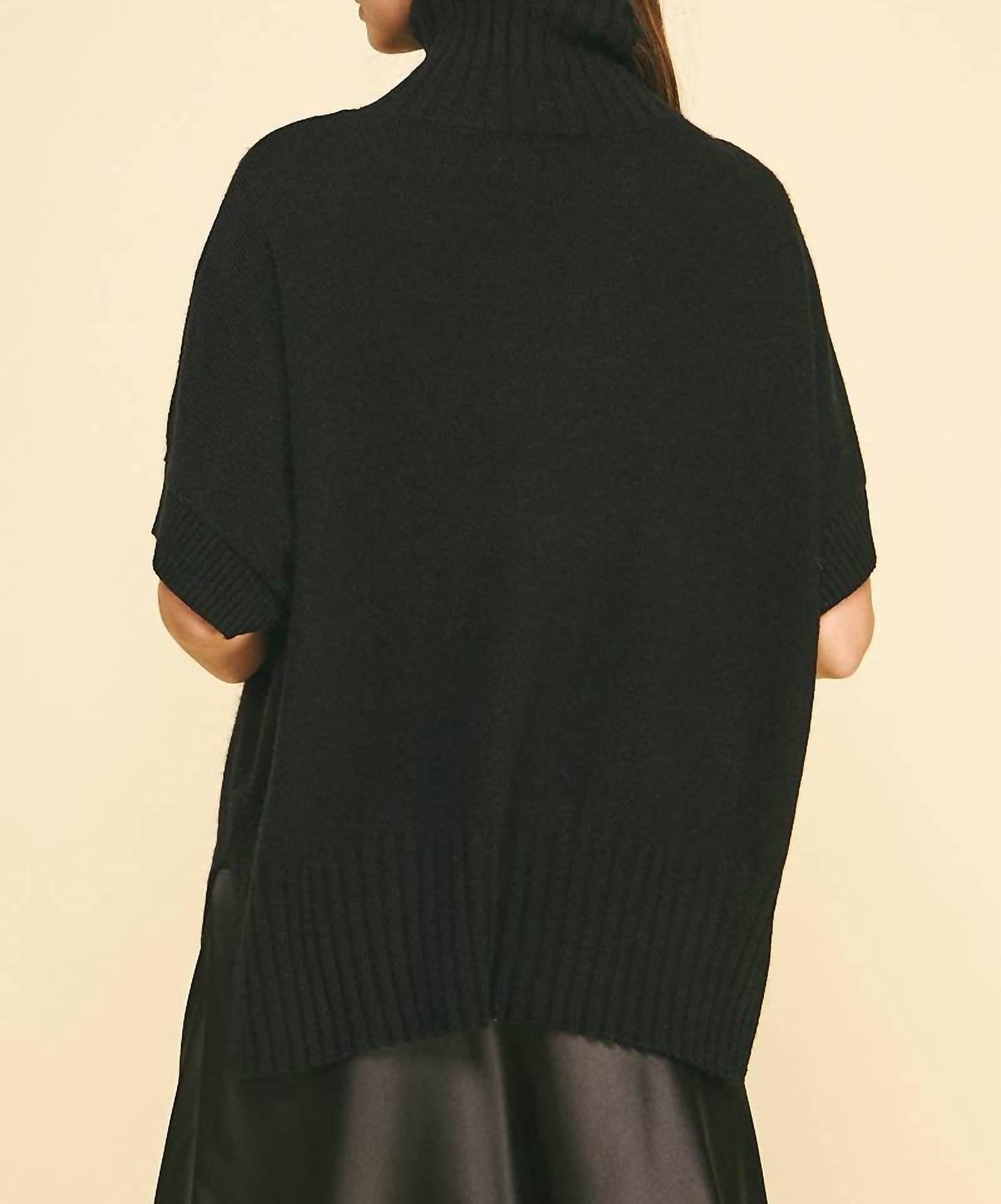 Pinch - Turtle Neck Short Sleeve Sweater