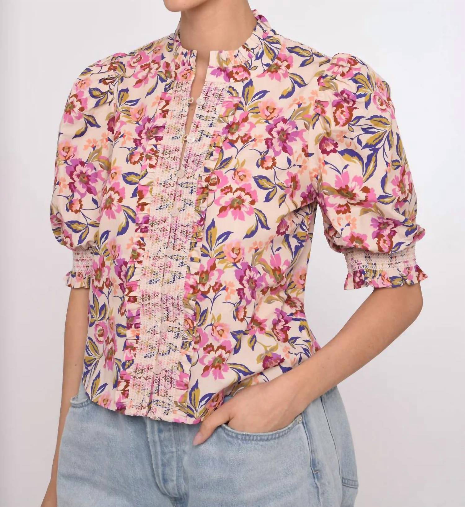 Love The Label - Zinny Button Front Top