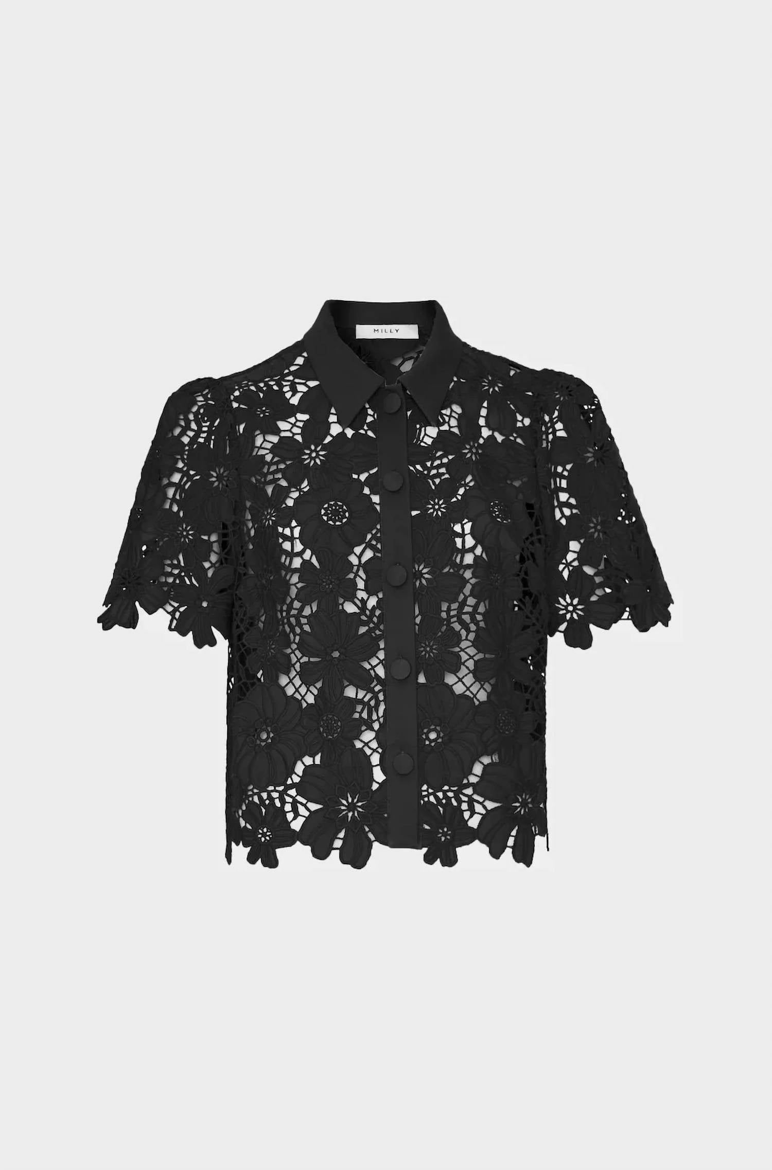 Milly - Addison Roja Lace Top