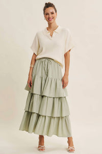 In February - Morning Market Slub Rib Dolman Sleve Knit Top