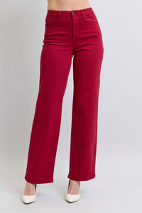 Judy Blue - Heart Shaped Back Pockets Straight Jeans