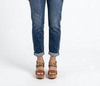 Judy Blue - Juliana Mid Rise Button Fly Boyfriend Denim Jeans