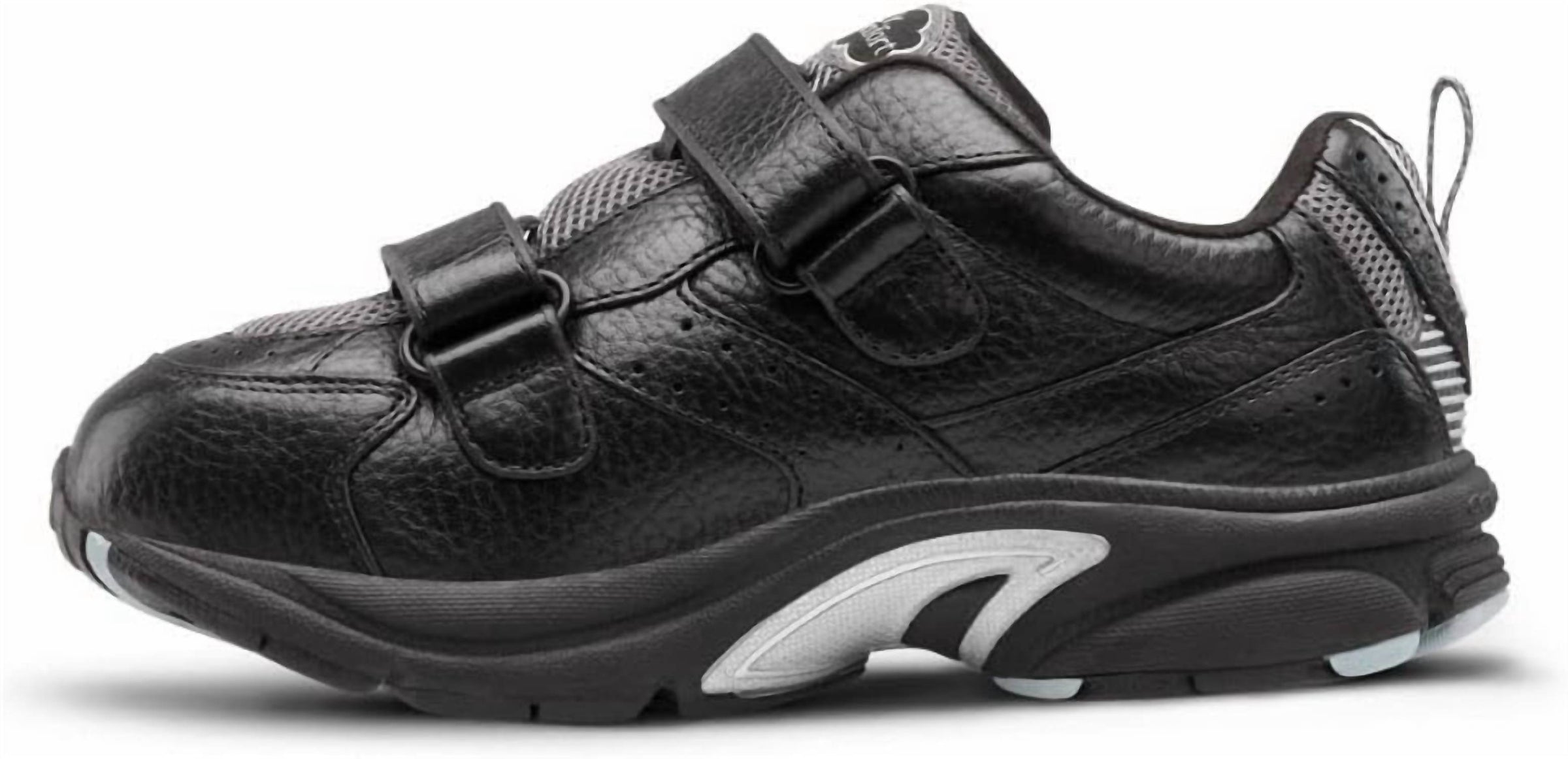 Dr. Comfort Shoes Women's Spirit X-depth Double Depth Walking Shoes in black - women's shoe - detail view