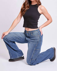 Ymi - Junior High Rise Wide Leg Jeans