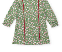 lila + hayes Reese Dress in retro ornaments - kids' dress - detail view