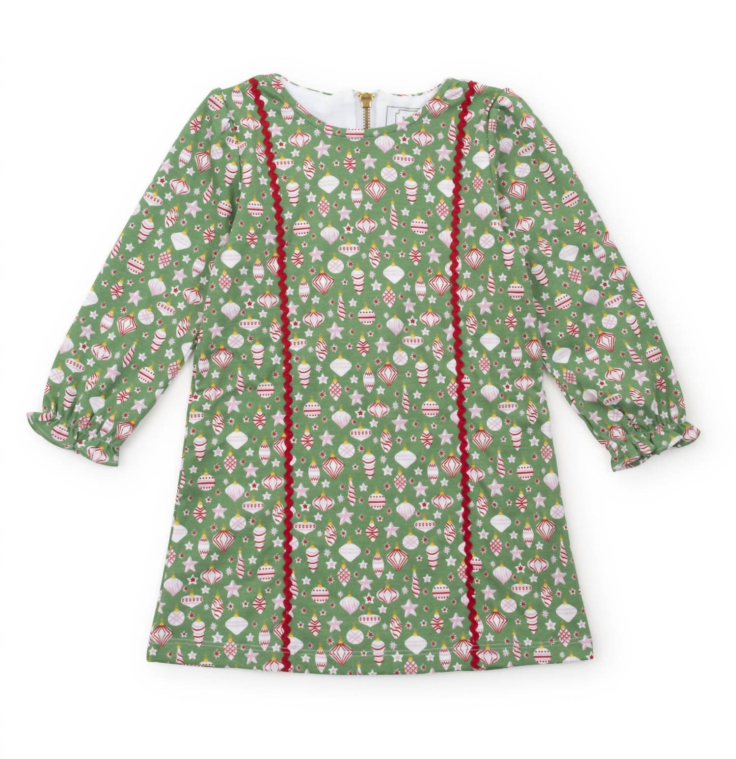 lila + hayes Reese Dress in retro ornaments - kids' dress - alternate view