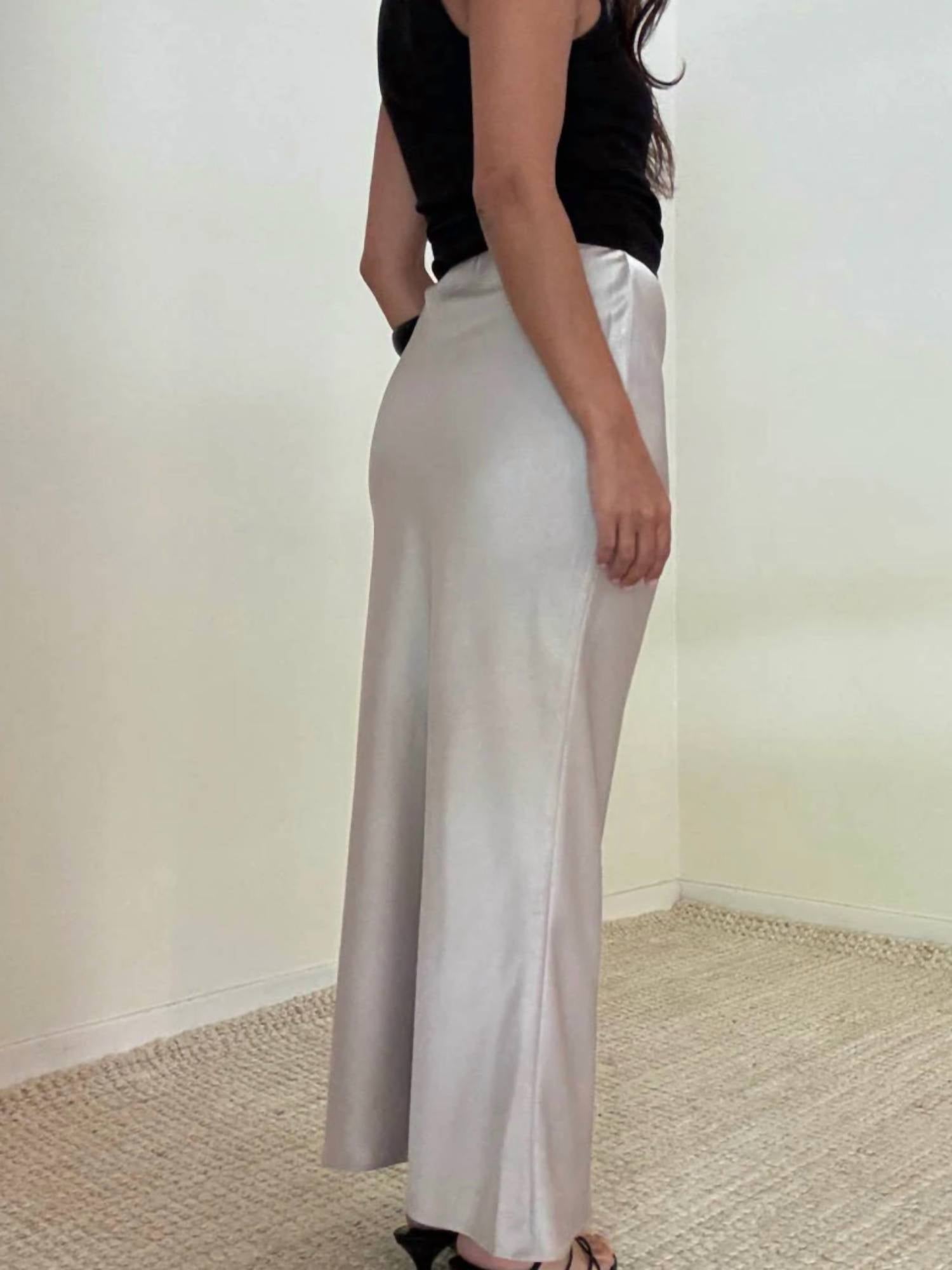 Et Clet - Satin Midi Skirt