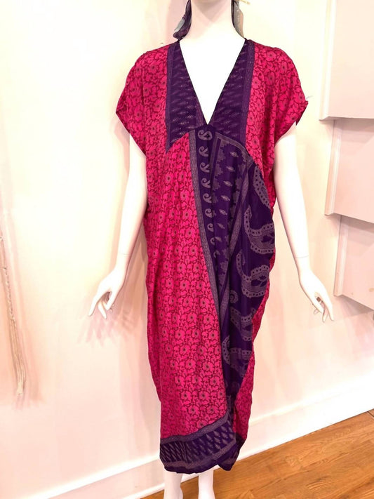 Baizaar - Women's Sari Flow Dress