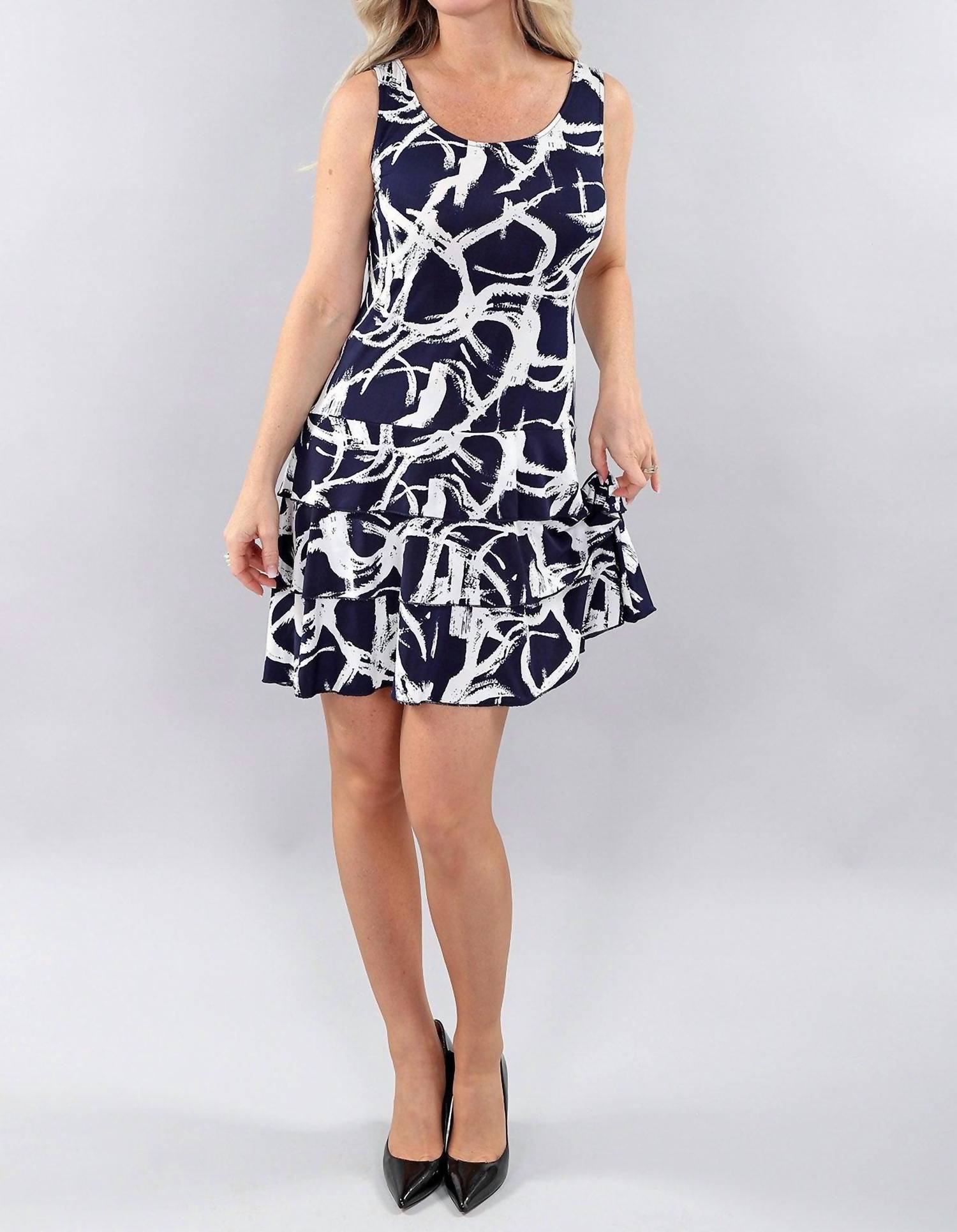 Michael Tyler - Sleeveless Ruffle Dress