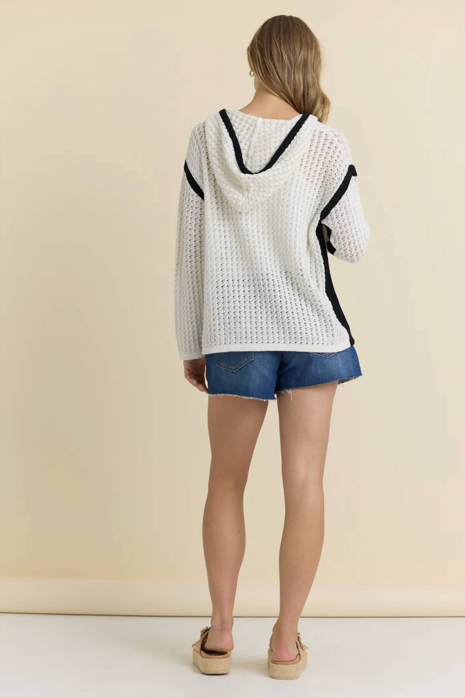 Vintage Havana - MIMI CROCHET HOODIE