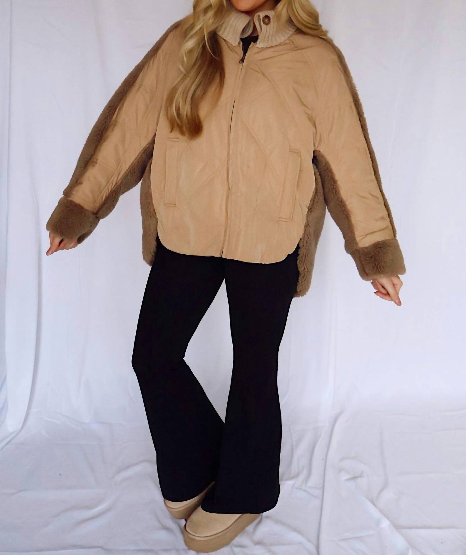 Bibi - Quilted Sherpa Jacket