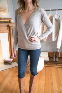 Malibu Bum - Fashion Fix Plunging Surplice V-neck Sweater