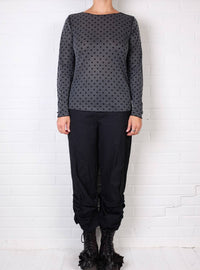Cut Loose - Mesh Dot Long Sleeve Layering Tee