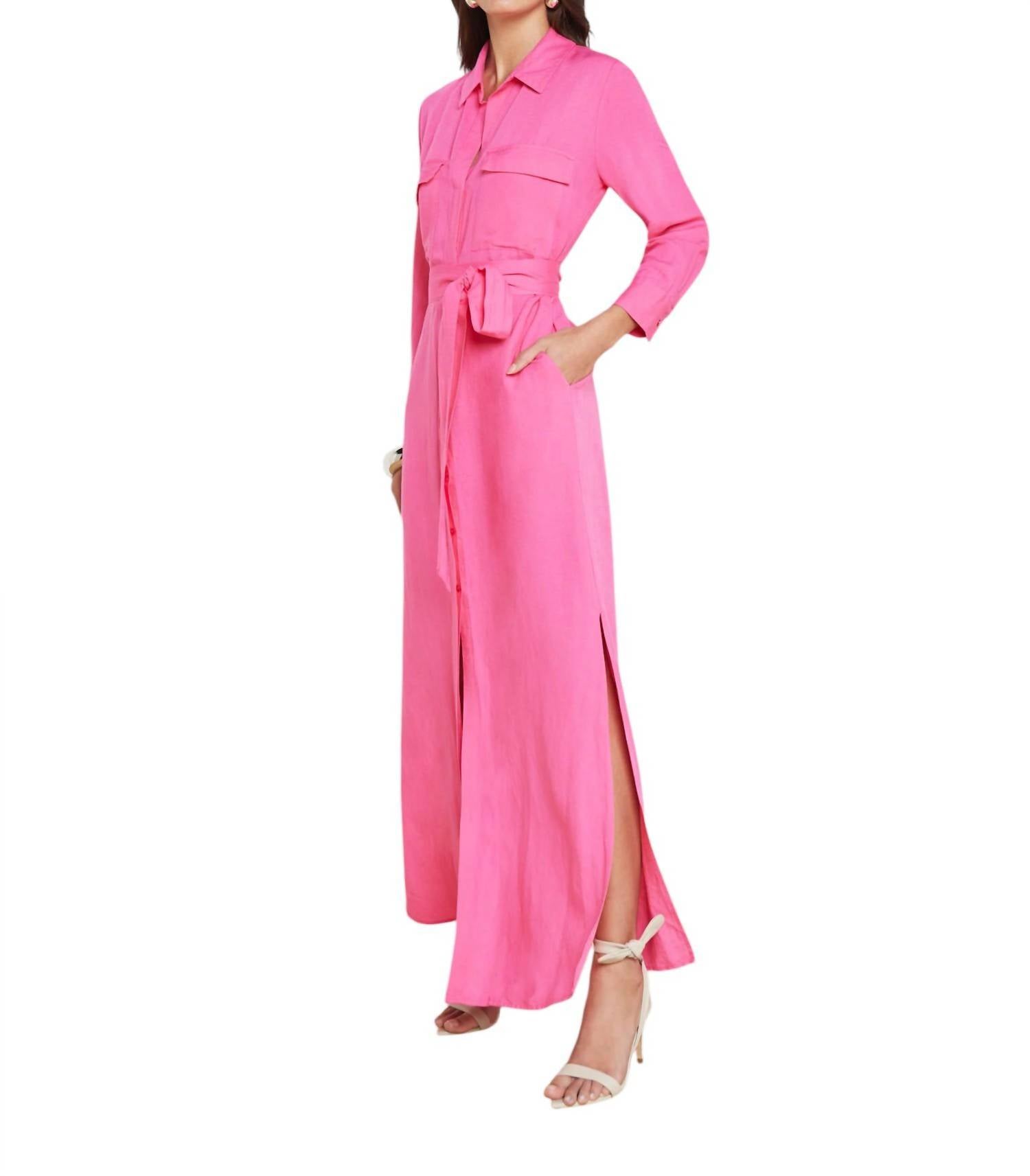 L'Agence - Cameron Long Shirt Dress