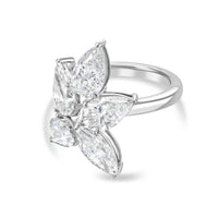 Diana M Jewels - Women's Pear & Marquise Lab-Grown Diamond Fashion Ring (4.00 Ct) - Signature Plus