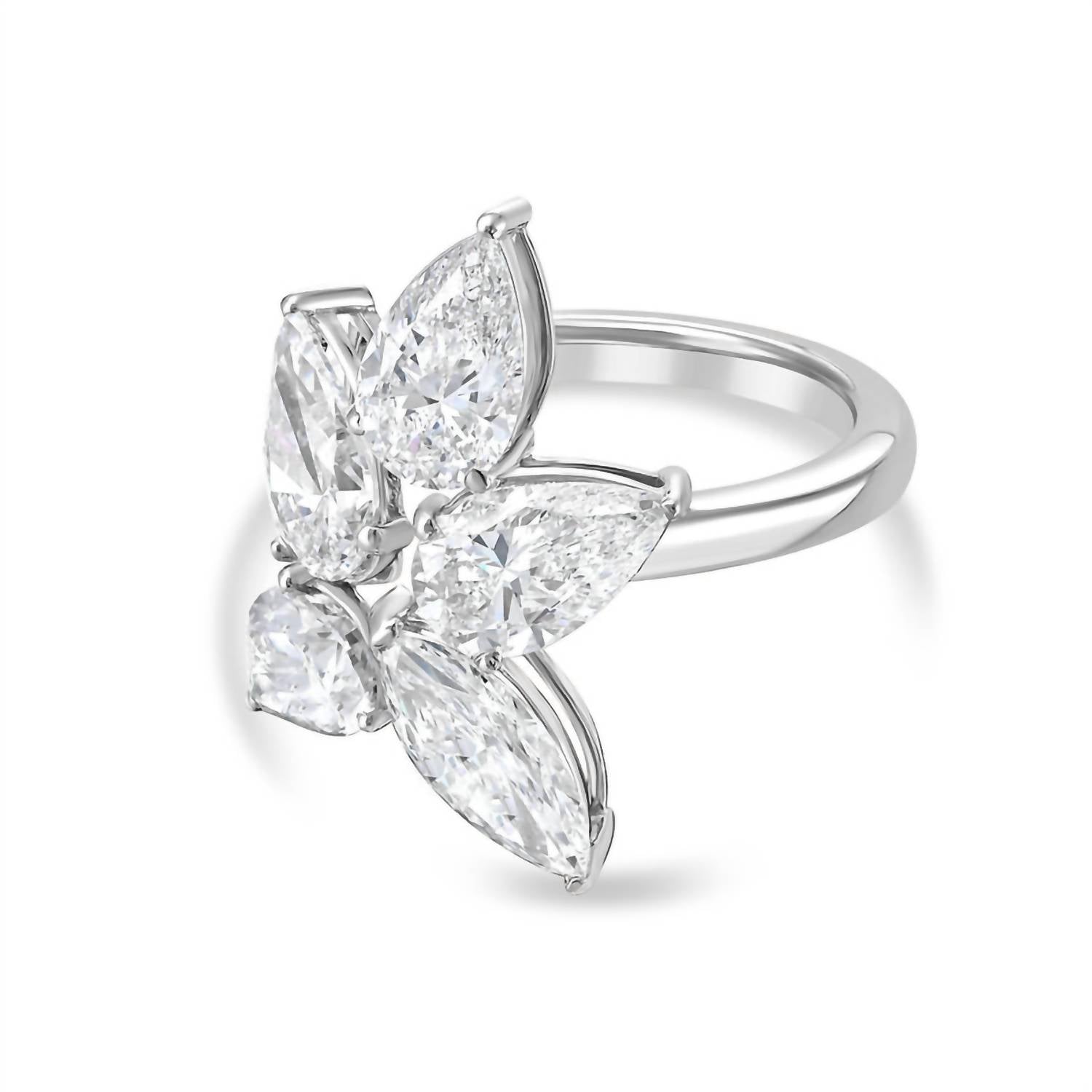 Diana M Jewels - Women's Pear & Marquise Lab-Grown Diamond Fashion Ring (4.00 Ct) - Signature Plus