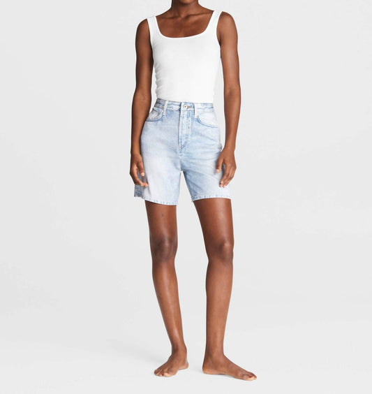 Rag & Bone - Maya Liquid High Waist Denim Shorts