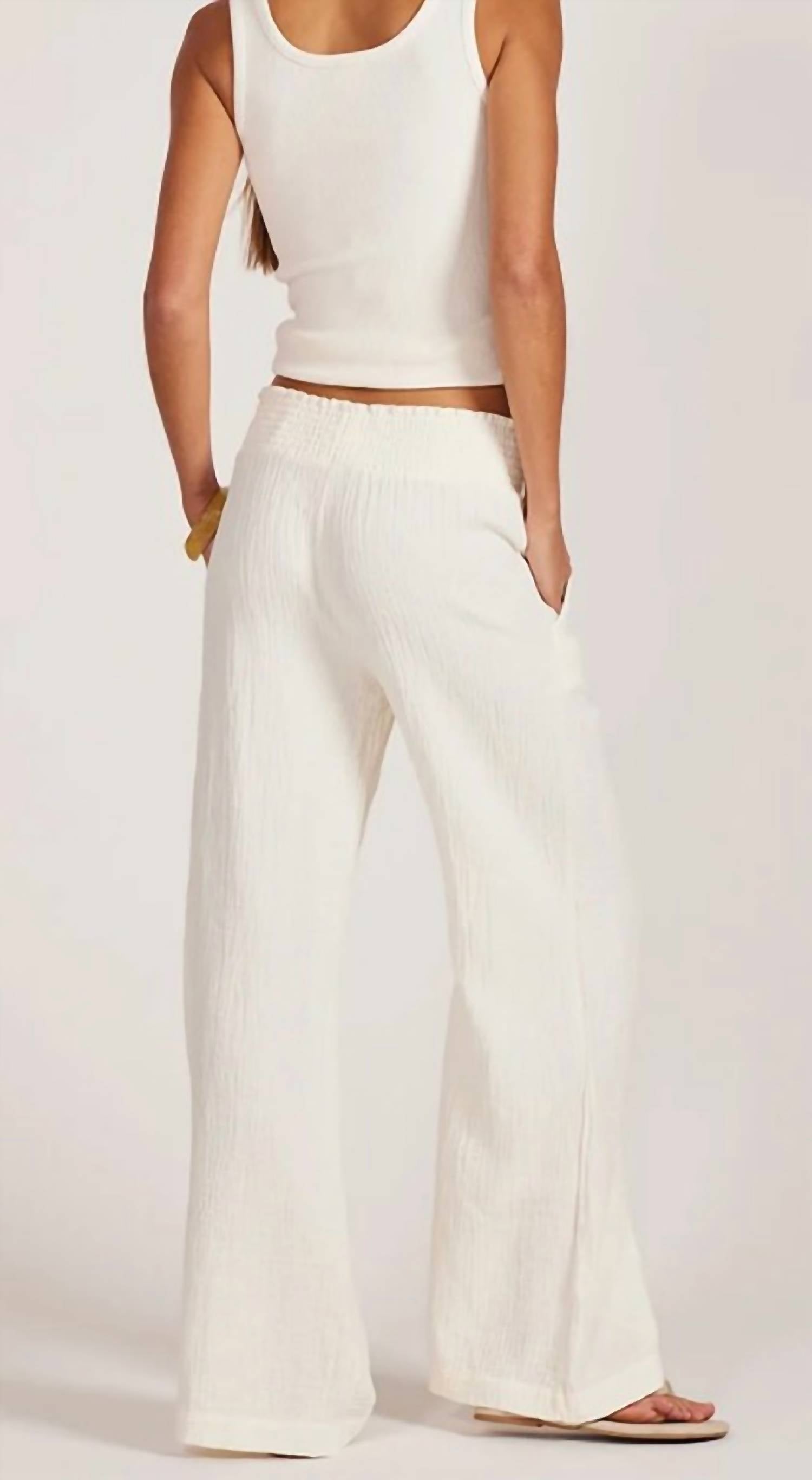 Bobi - Crop Wide Leg Beach Pants