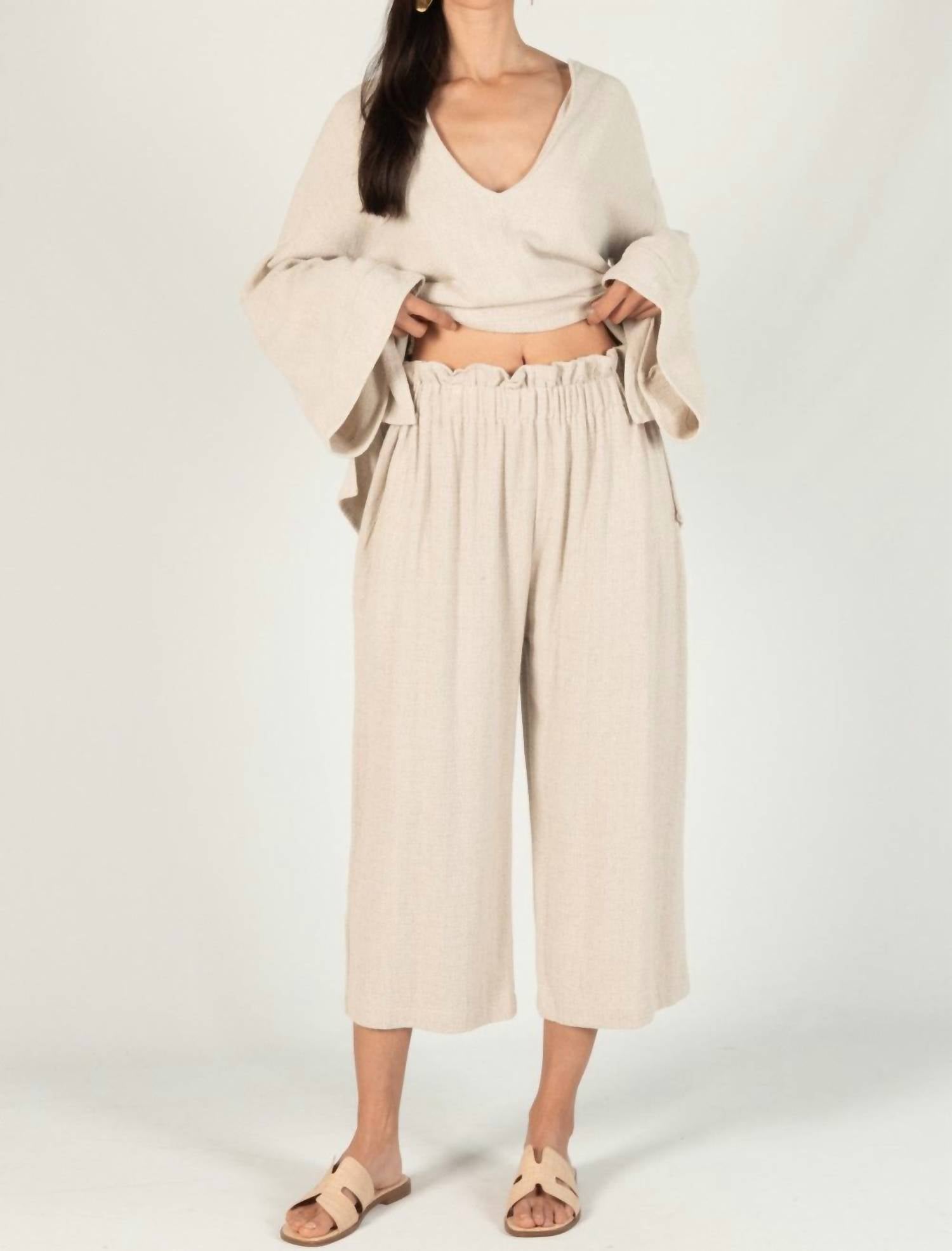 P.Cill - Linen Crop Pant