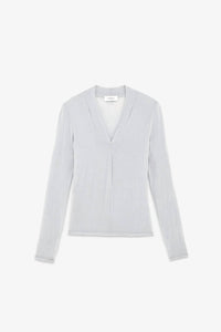 Ottod'Ame - Long Sleeve Stretch V-neck Top