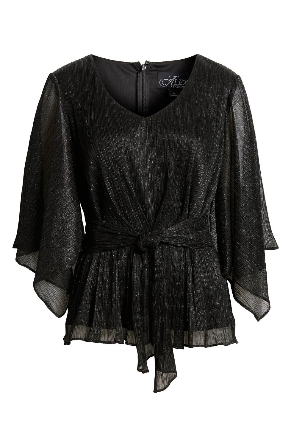 Alex Evenings - Peyton Metallic Knot Blouse