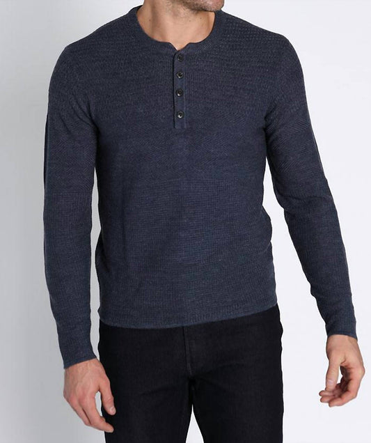 Jachs New York - Mixed Stitch Waffle Sweater Henley