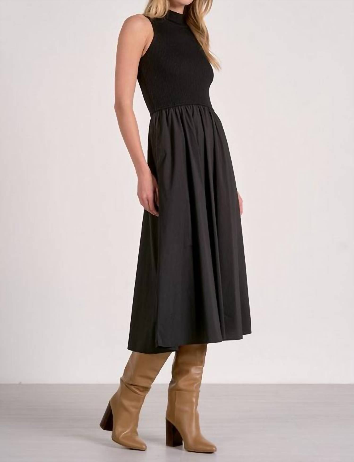 Elan - Maxi Mock Neck Dress
