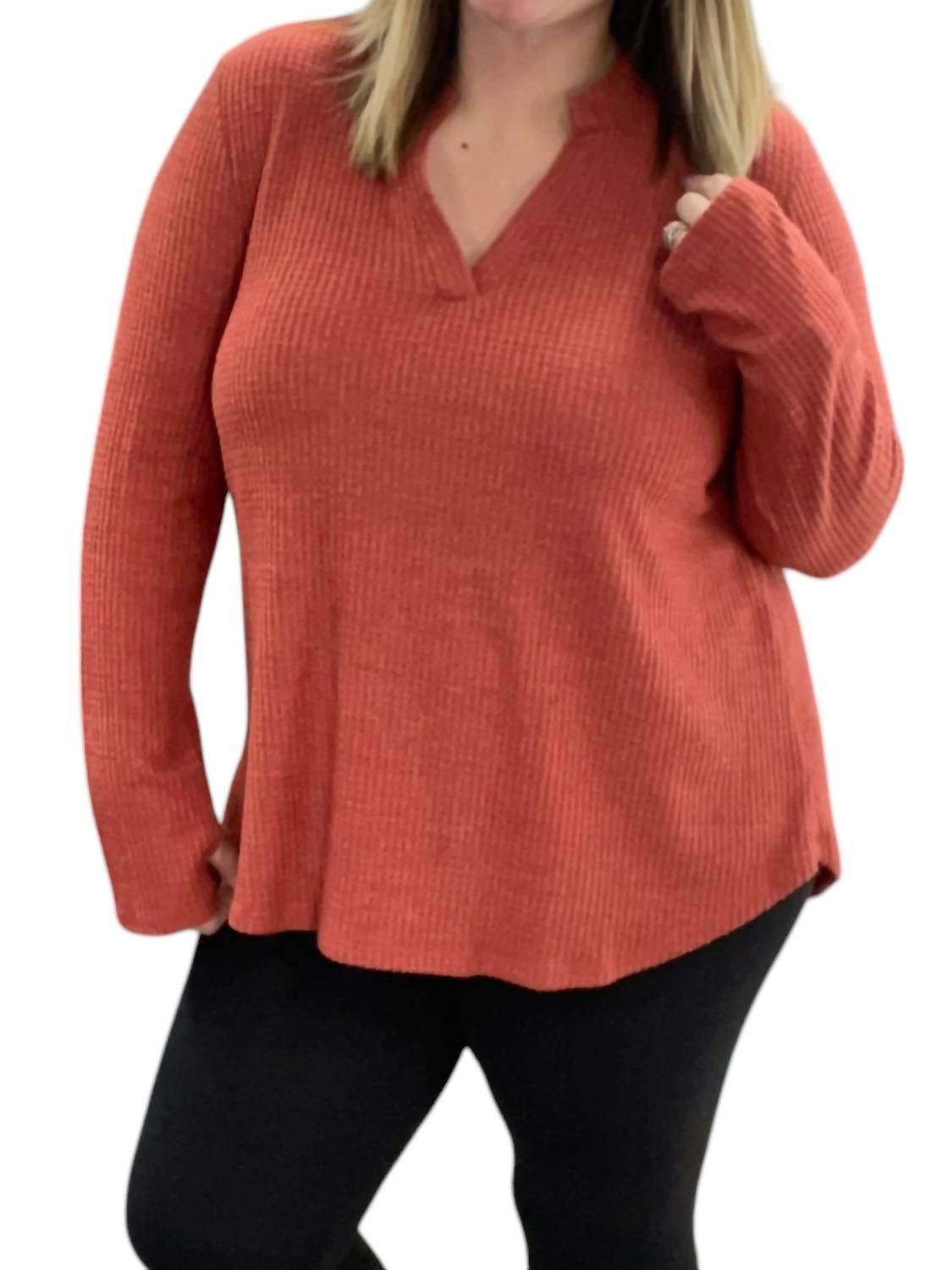 Honeyme - Long Sleeve With Thumbholes Gabby Top