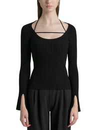 Jonathan Simkhai - MINKA COMPACT RIB HALTER TOP