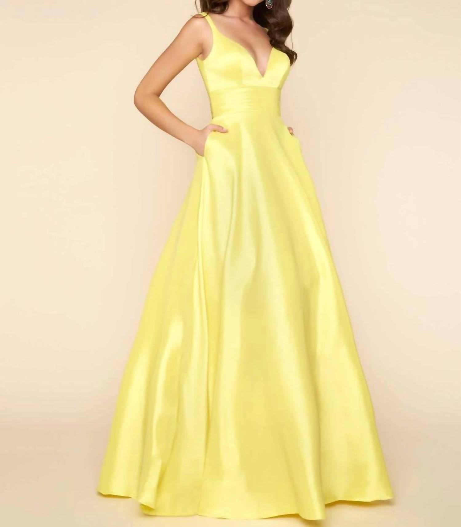 Mac Duggal - Satin Fit and Flare Prom Dress