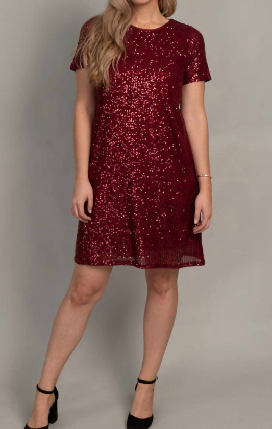 Heart Of Pine - Knee Length Sequin Dress
