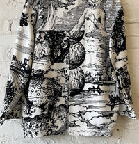 Libertine - Women's Modern Toile Pleated Jacket