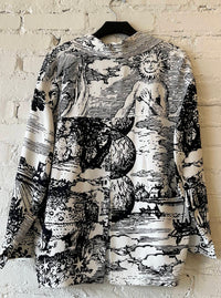 Libertine - Women's Modern Toile Pleated Jacket