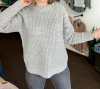 Zenana - Women's Feeling Flawless Waffle Knit Sweater