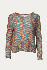 Lucca - SPACE-DYED INTARSIA-KNIT SWEATER