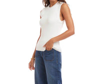 Karen Kane Ribbed Sweater Tank in off white - women's tank top - alternate view