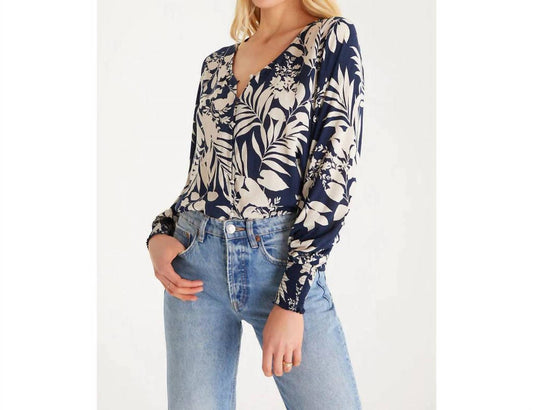 Z Supply - Talia Abstract Leaf Blouse